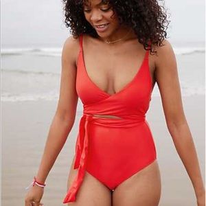 Aerie color block one piece swimsuit